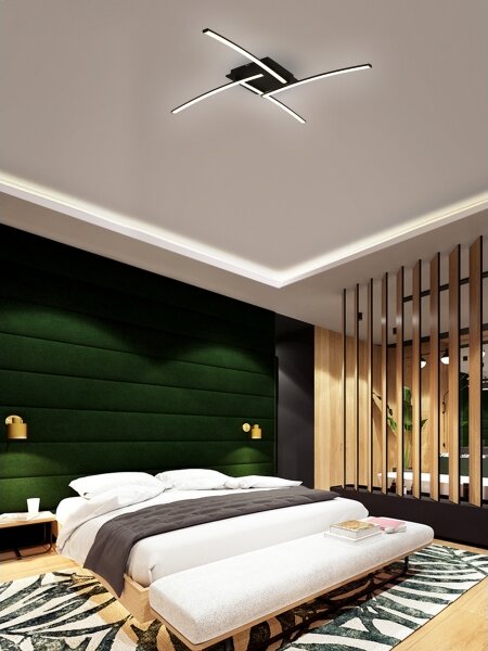 Brilagi - Plafonieră LED STRIPES, 32W, 230V, neagră