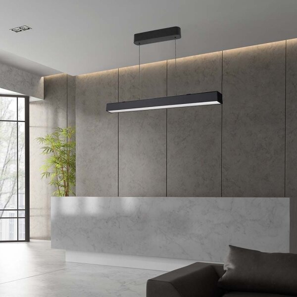 Lustră LED pe cablu LED/40W/230V 3000/4000/6400K negru