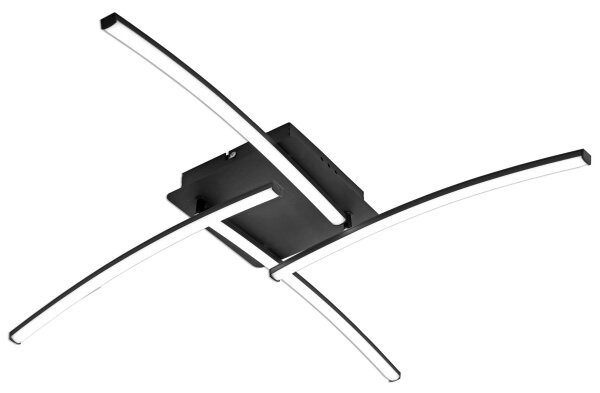 Brilagi - Plafonieră LED STRIPES, 32W, 230V, neagră