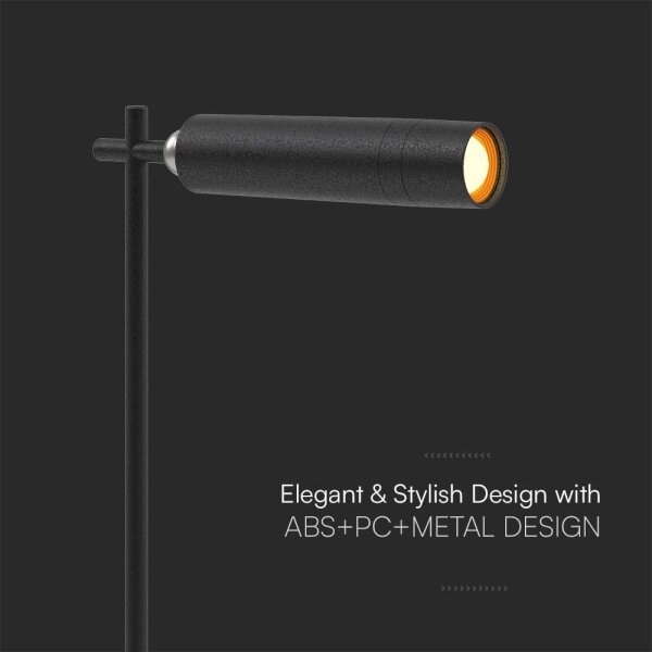Lampă de birou LED magnetică reglabilă LED/3W/5V 4000K 1500 mAh negru