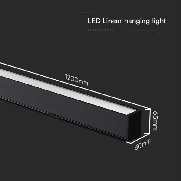 Lustră LED pe cablu LED/40W/230V 3000/4000/6400K negru
