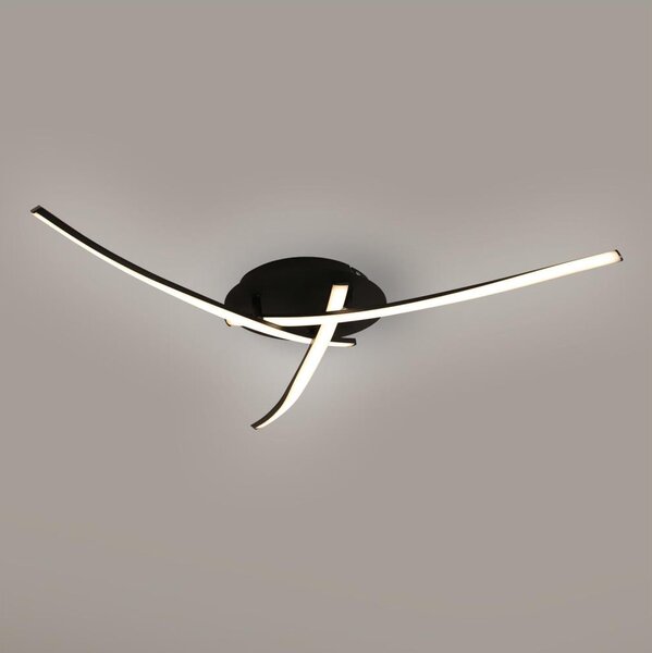 Brilagi - Plafonieră LED STRIPES, 24W/230V, neagră
