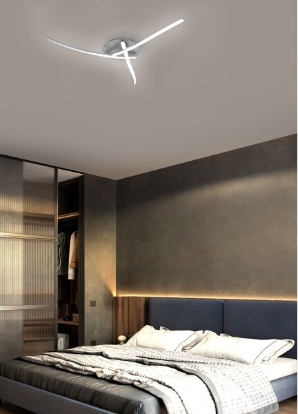 Brilagi - Plafonieră LED STRIPES, 24W/230V, argintie