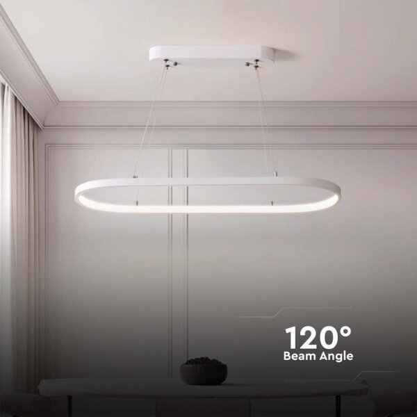 Lustră LED pe cablu LED/24W/230V 3000K alb