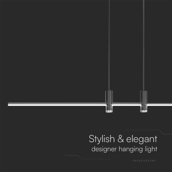 Lustră LED pe cablu LED/19W/230V 3000K negru