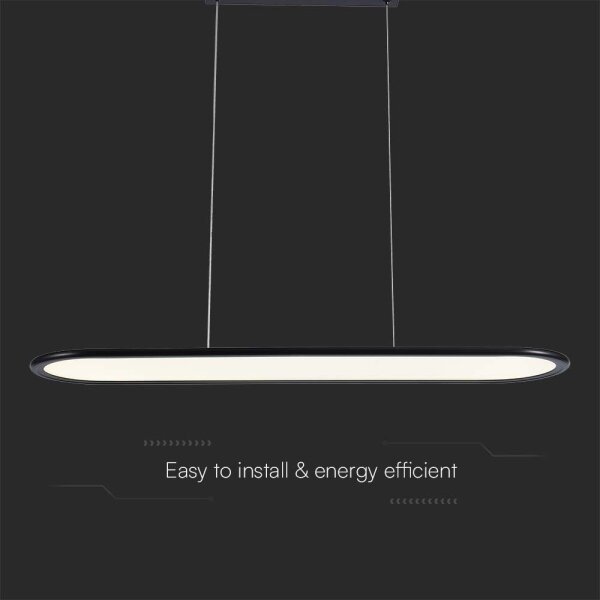 Lustră LED pe cablu LED/24W/230V 3000K negru
