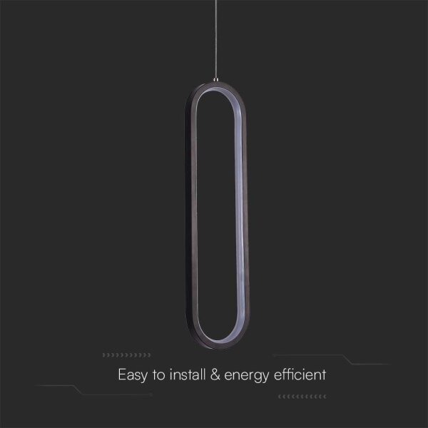 Lustră LED pe cablu LED/13W/230V 3000K negru