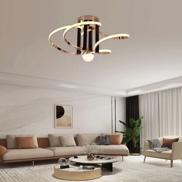 Lustră LED dimabilă aplicată LED/80W/230V 3000-6500K + telecomandă