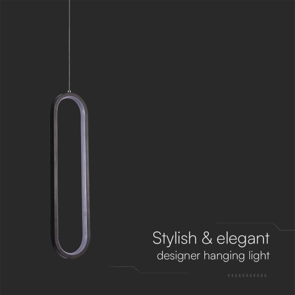 Lustră LED pe cablu LED/13W/230V 3000K negru