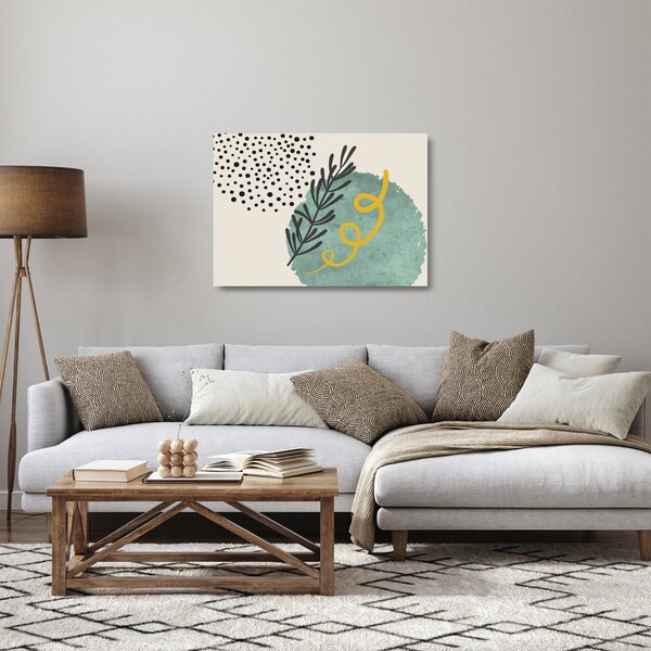 Tablou pe sticlă - Foi de rezumat N⁰1 (70x50 cm)