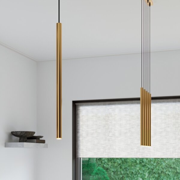 Lustră LED pe cablu Brilagi DRIFA 1xG9/4W/230V auriu