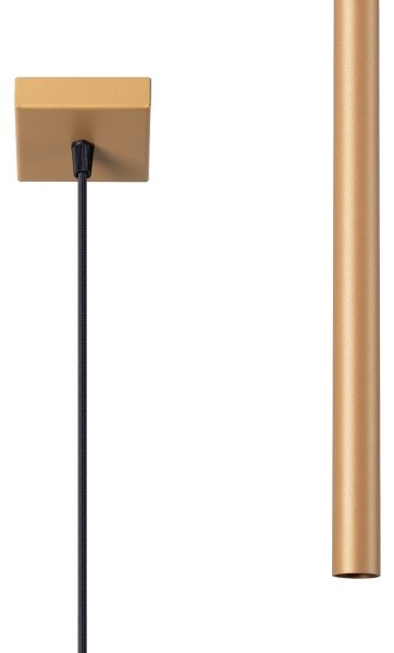 Lustră pe cablu Sollux SL.1170 PASTELO 1xG9/8W/230V auriu