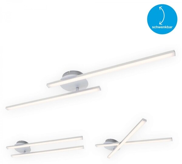 Lustră LED aplicată Briloner 3163-029 GO 2xLED/9W/230V