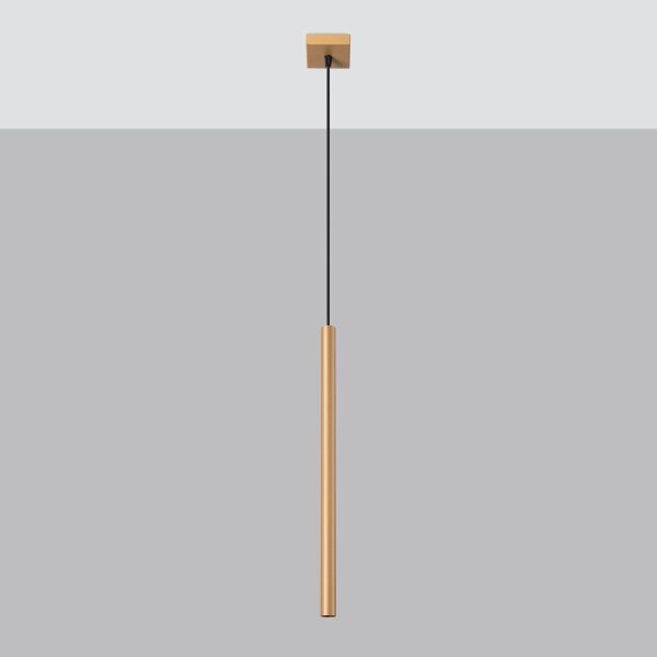 Lustră pe cablu Sollux SL.1170 PASTELO 1xG9/8W/230V auriu