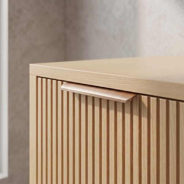 Dulap baie pentru lavoar Rea Core 80cm Beige