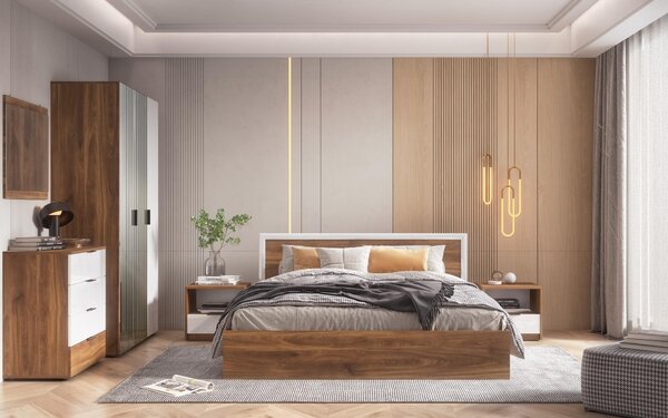 Set dormitor Evon + saltea cu o fata Neo dream 164/190