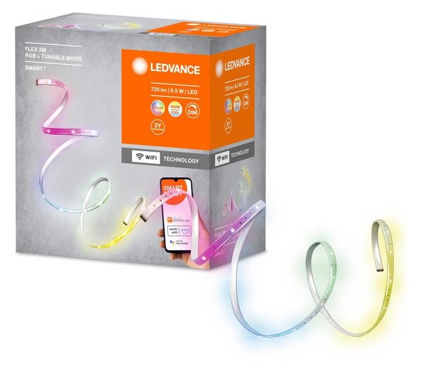 Bandă LED RGB+TW dimabilă Ledvance SMART+ FLEX 2m LED/8,5W/230V Wi-Fi