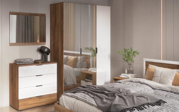 Set dormitor Evon + saltea cu o fata Neo dream 164/190