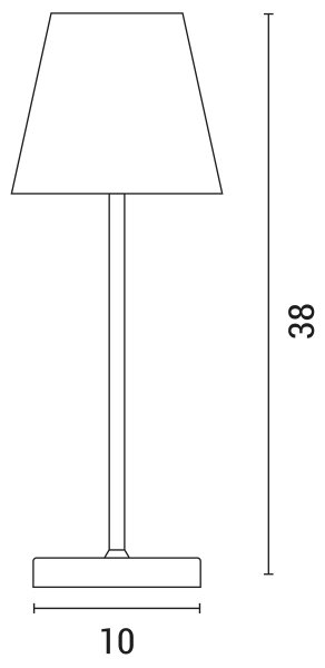 Lampă LED tactilă dimabilă de masă LED/3,5W/5V 5200 mAh IP54 alb
