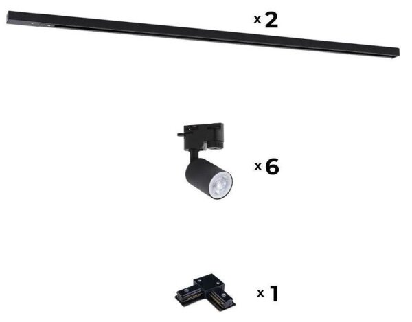 Spot pentru sistem de șină Zuma Line 3016 REFLEKTOR 6xGU10/10W/230V