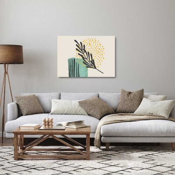 Tablou pe sticlă - Foi de rezumat N⁰3 (70x50 cm)