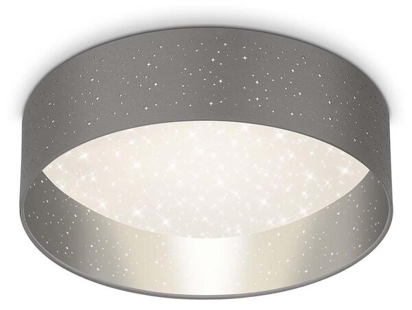 Plafonieră LED Briloner 3882-014 MAILA STARRY LED/18W/230V gri/argintiu