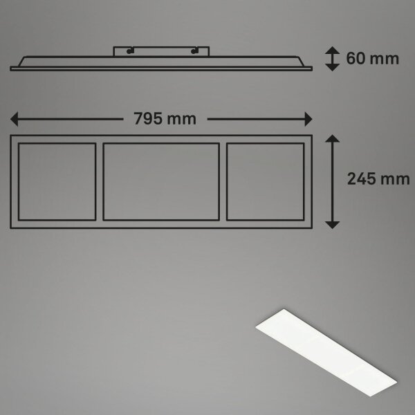 Plafonieră RGBW dimabilă Briloner 7388-016 LED/24W/230V + telecomandă