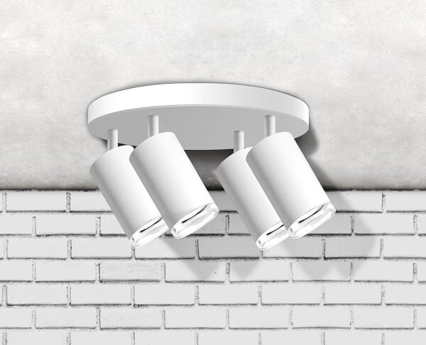 Spot pentru baie TURYN 4xGU10/10W/230V IP44 alb