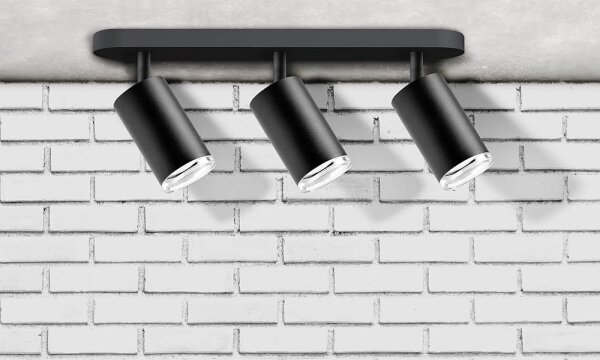 Spot pentru baie TURYN 3xGU10/10W/230V IP44 negru