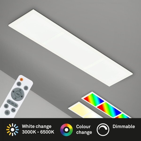 Plafonieră RGBW dimabilă Briloner 7388-016 LED/24W/230V + telecomandă