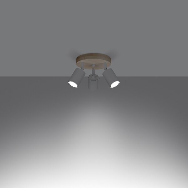 Spot Sollux SL.1287 VERDO 3xGU10/10W/230V alb
