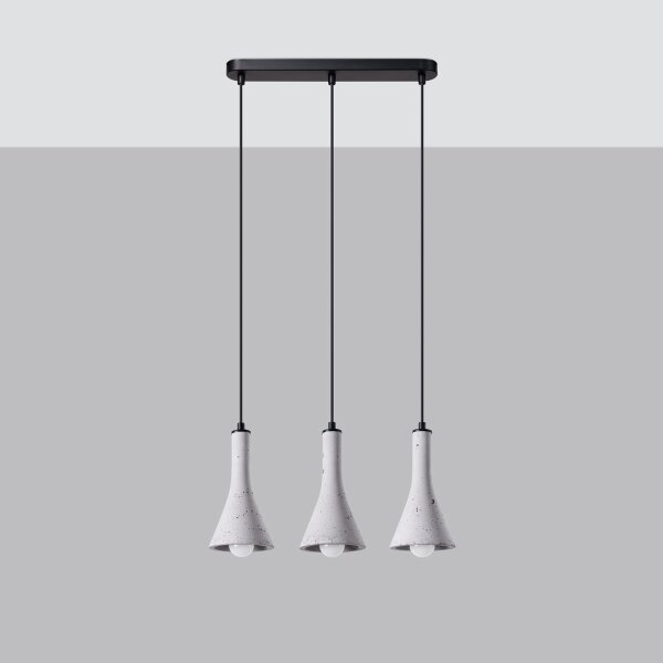 Lustră pe cablu Sollux SL.1225 REA 3xE14/12W/230V beton