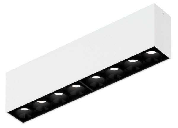 Wever & Ducré Lighting WEVER DUCRÉ Plafonieră LED Linoo 8.0, metal negru/alb, reglabil, Negru, Camera de zi / sufragerie, Aluminiu, Modern, Plafon cu flacără multiplă