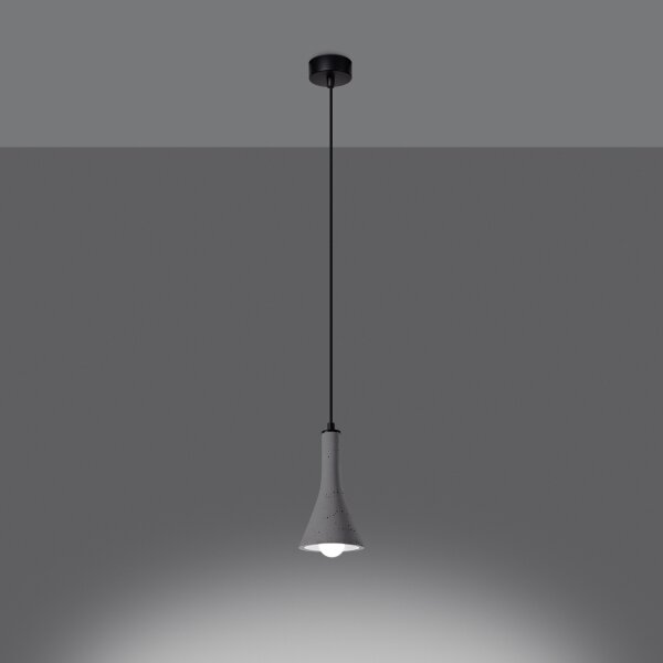 Lustră pe cablu Sollux SL.1223 REA 1xE14/12W/230V beton