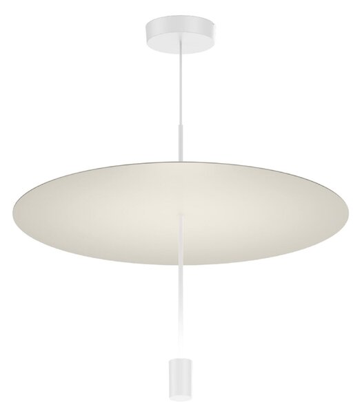 Wever & Ducré Lighting WEVER DUCRÉ Lampă suspendată LED Shedda Ø 55 cm, gri mătăsos, 2700 K, reglabil, Gri, Camera de zi / sufragerie, Aluminiu, Modern