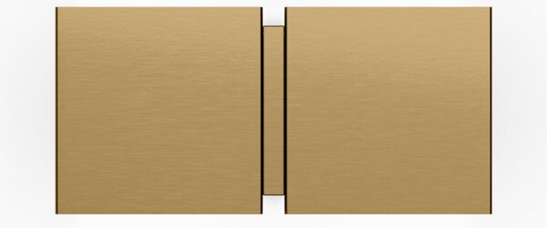 Wever & Ducré Lighting WEVER DUCRÉ Aplică de perete CG Square bej, lățime 21 cm, cu 2 becuri, Bej, Camera de zi / sufragerie, Metal, Modern