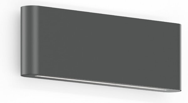Wever & Ducré Lighting WEVER & DUCRÉ Lampa de perete pentru exterior cu LED Kiosk 2.0, antracit,, reglabil, Negru, Aluminiu, Modern