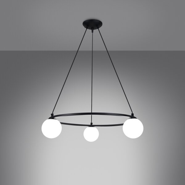 Lustră pe cablu Sollux SL.1213 YOLI 3xG9/8W/230V negru