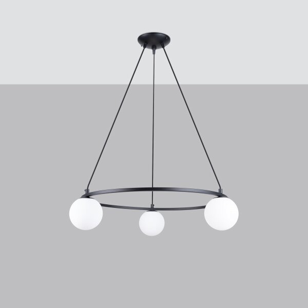 Lustră pe cablu Sollux SL.1213 YOLI 3xG9/8W/230V negru