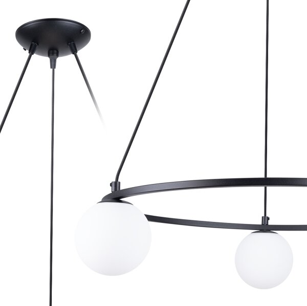 Lustră pe cablu Sollux SL.1213 YOLI 3xG9/8W/230V negru