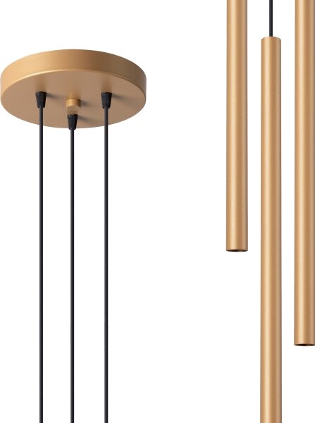 Lustră pe cablu Sollux SL.1172 PASTELO 3xG9/8W/230V auriu