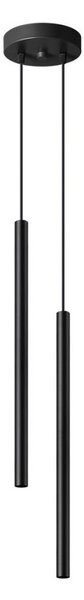 Lustră pe cablu Sollux SL.1304 PASTELO 2xG9/8W/230V negru