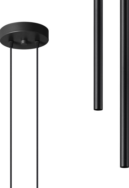Lustră pe cablu Sollux SL.1304 PASTELO 2xG9/8W/230V negru