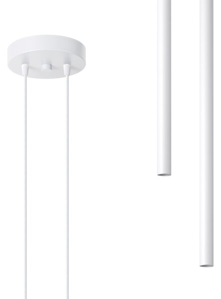 Lustră pe cablu Sollux SL.1303 PASTELO 2xG9/8W/230V alb