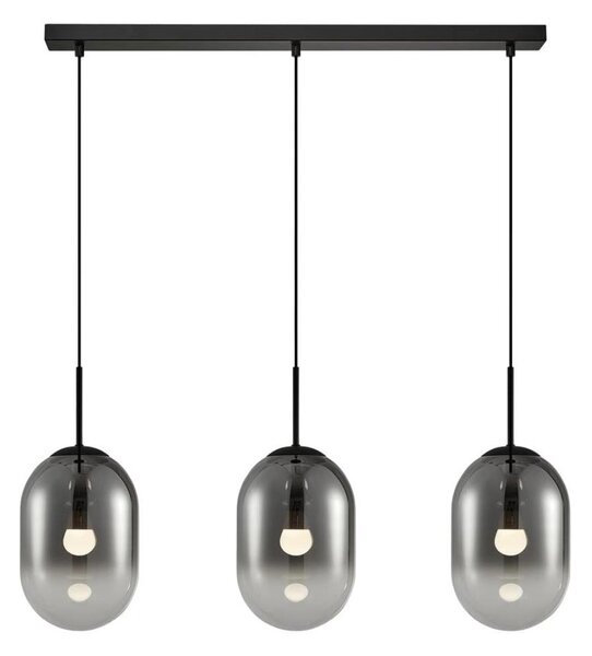 Lustră pe cablu ALIAS 3xE14/40W/230V negru/gri