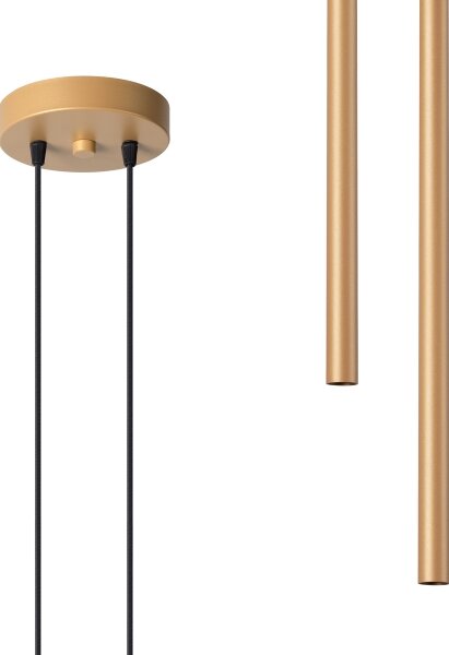 Lustră pe cablu Sollux SL.1305 PASTELO 2xG9/8W/230V auriu