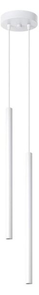 Lustră pe cablu Sollux SL.1303 PASTELO 2xG9/8W/230V alb