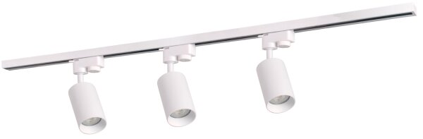 Spot pentru sistem de șină MARIBEL 3xGU10/10W/230V +1 m sistem de șină
