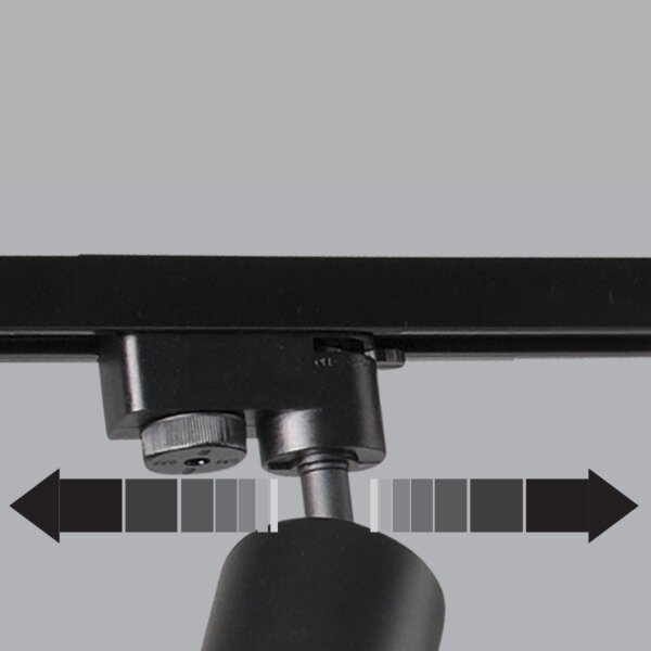 Spot pentru sistem de șină PARIS 6xGU10/10W/230V +2x1 m sistem de șină