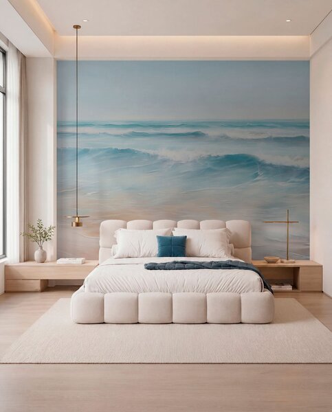 Tapet Pictura de imitație Seascape, Fototapet Marea, w04103 : Uwalls.ro